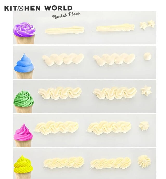 ชุดหัวบีบครีมโพลีคาร์บอเนต KCW PT0182 เซ็ต 24 ชิ้น สีฟ้า_10
